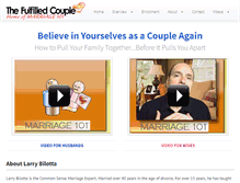 Tablet Screenshot of fulfilledcouple.com